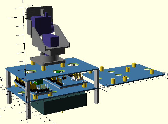 Servo and Ultrasonic Boards Stack